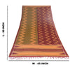 Sanskriti Vintage Long Dupatta/Stole Cotton Silk Hand Ikat Woven Wrap Scarf Veil