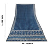 Sanskriti Vintage Long Dupatta/Stole Pure Cotton Bagru Blue Hand Block Wrap Veil
