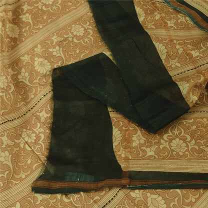 Sanskriti Vintage Cream Dupatta Long Stole Pure Cotton Printed Premium Wrap Veil