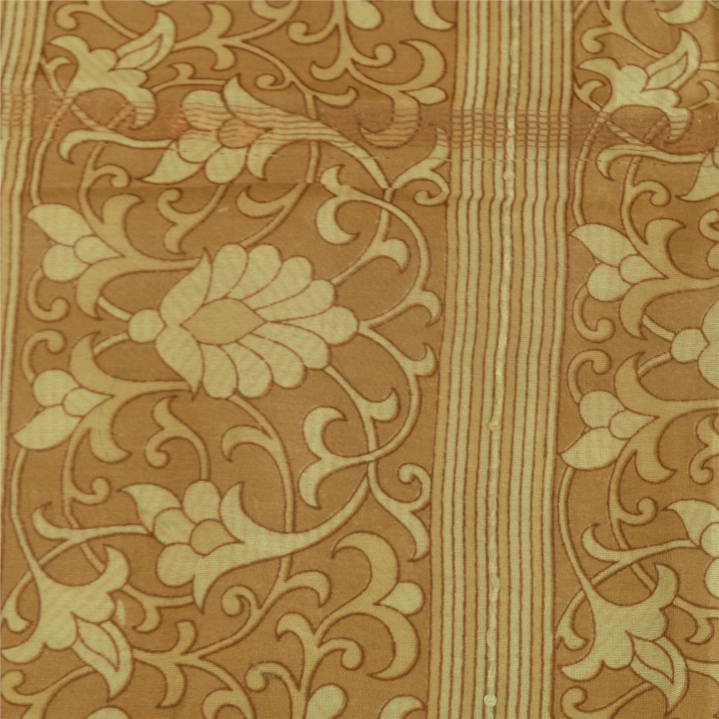 Sanskriti Vintage Cream Dupatta Long Stole Pure Cotton Printed Premium Wrap Veil