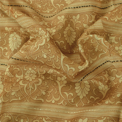 Sanskriti Vintage Cream Dupatta Long Stole Pure Cotton Printed Premium Wrap Veil