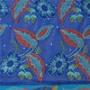Sanskriti Vintage Blue Dupatta Long Stole Pure Georgette Embroidered Wrap Hijab
