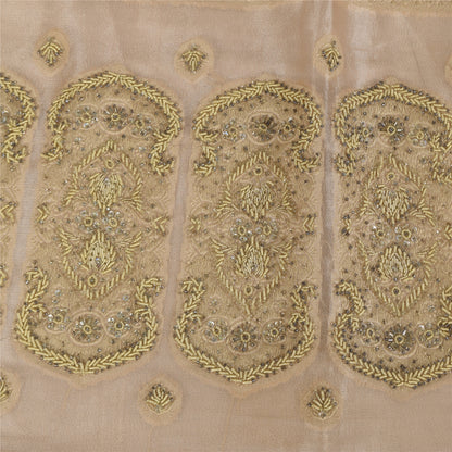 Санскритский винтажный лиловый дупатта длинный палантин из шелка ручной работы с бисером этническая вуаль