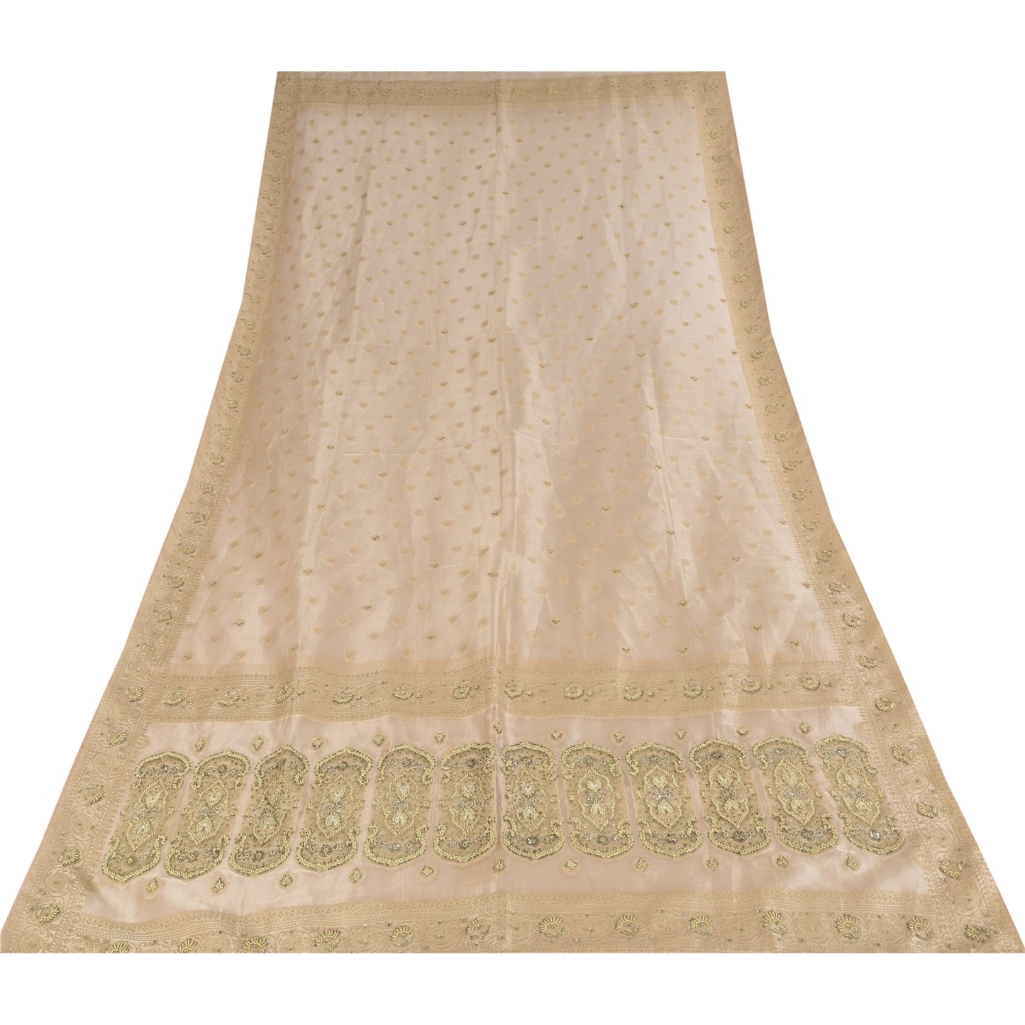 Санскритский винтажный лиловый дупатта длинный палантин из шелка ручной работы с бисером этническая вуаль