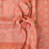 Sanskriti Vintage Long Dupatta/Stole Pink Artificial Silk Hand Woven Scarf Veil