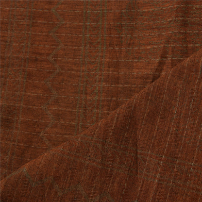 Sanskriti Vintage Beige Dupatta Long Stole Pure Cotton Printed Woven Wrap Hijab