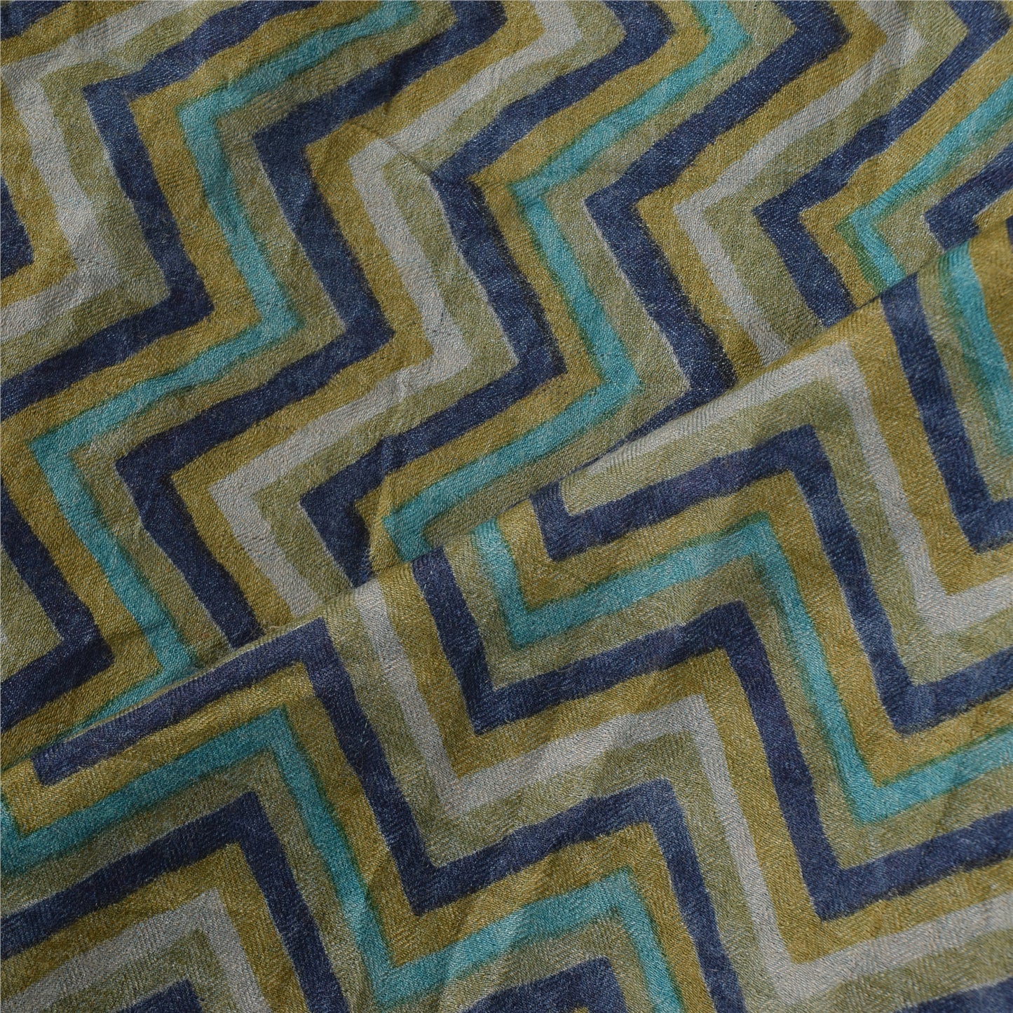 Sanskriti Vintage Yellow Dupatta Long Stole Pure Silk Printed Premium Wrap Veil