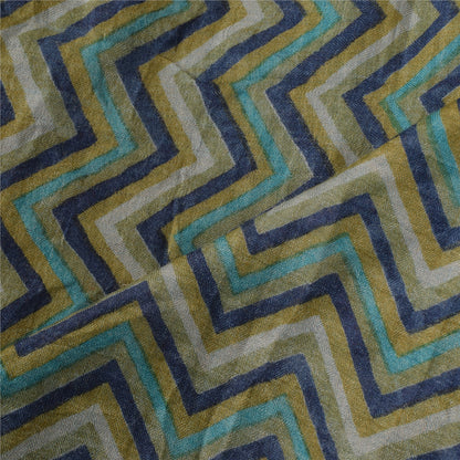 Sanskriti Vintage Yellow Dupatta Long Stole Pure Silk Printed Premium Wrap Veil