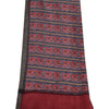 Sanskriti Vintage Long Dupatta/Stole Pure Woolen Blue/Red Elephant printed Veil