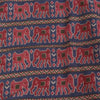 Sanskriti Vintage Long Dupatta/Stole Pure Woolen Blue/Red Elephant printed Veil
