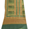 Sanskriti Vintage Yellow Dupatta Long Stole Pure Cotton Printed Premium Scarves