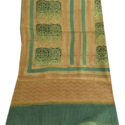 Sanskriti Vintage Yellow Dupatta Long Stole Pure Cotton Printed Premium Scarves