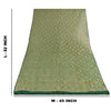 Sanskriti Vintage Green Dupatta Long Stole Pure Silk Hand Beaded Premium Scarves