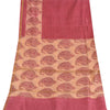 Sanskriti Vintage Pink Dupatta Long Stole Pure Cotton Printed Premium Wrap Veil
