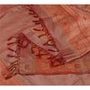 Sanskriti Vintage Long Dupatta/Stole Artificial Silk Woven/Solid Pink Scarf Veil