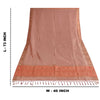 Sanskriti Vintage Long Dupatta/Stole Artificial Silk Woven/Solid Pink Scarf Veil
