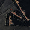 Sanskriti Vintage Long Dupatta/Stole Pure Georgette Black Hand Embroidered Veil