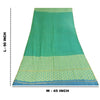 Sanskriti Vintage Long Dupatta/Stole Pure Chiffon Green Printed Zari Woven Scarf