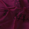 Sanskriti Vintage Magenta Dupatta Long Stole Art Silk Printed Warli Art Scarves
