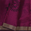 Sanskriti Vintage Magenta Dupatta Long Stole Art Silk Printed Warli Art Scarves