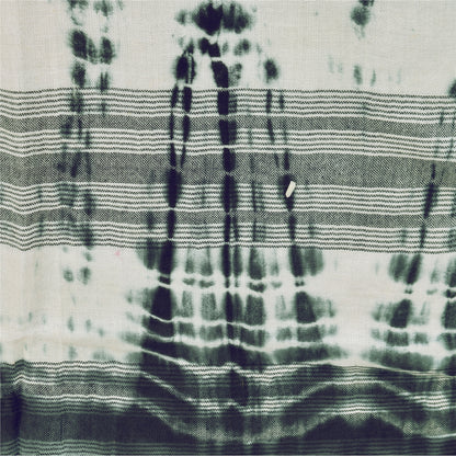 Sanskriti Vintage Ivory Dupatta Long Stole Pure Cotton Printed Tie & Dye Scarves