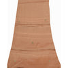 Sanskriti Vintage Light Brown Dupatta Long Stole Pure Silk Hand Beaded Wrap Veil