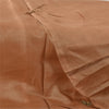 Sanskriti Vintage Light Brown Dupatta Long Stole Pure Silk Hand Beaded Wrap Veil