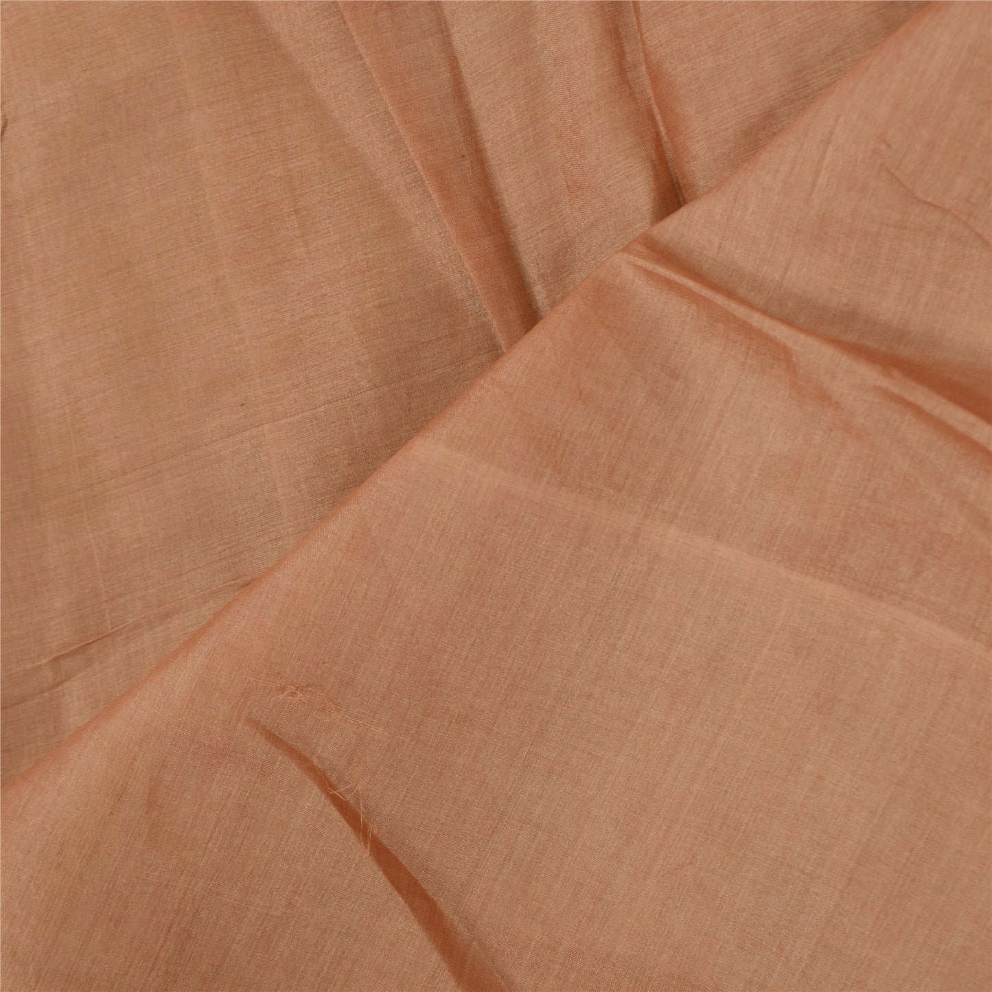 Sanskriti Vintage Light Brown Dupatta Long Stole Pure Silk Hand Beaded Wrap Veil