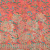 Sanskriti Vintage Salmon Dupatta Long Stole Blend Silk Hand Woven Printed Hijab