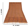 Sanskriti Vintage Brown Dupatta Long Stole Pure Cotton Printed Premium Wrap Veil