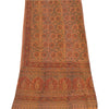 Sanskriti Vintage Brown Dupatta Long Stole Pure Cotton Printed Premium Wrap Veil