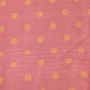 Sanskriti Vintage Long Dupatta/Stole Pure Silk Pink Golden Woven Scarf Wrap Veil
