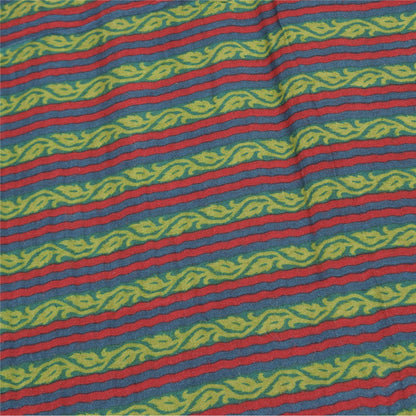 Sanskriti Vintage Rød Dupatta Lang Stola Ren Bomuld Trykt Vævet Premium Slør