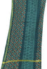 Sanskriti Vintage Blue Chanderi Dupatta Stole Bagru Hand Block Print Zari Woven