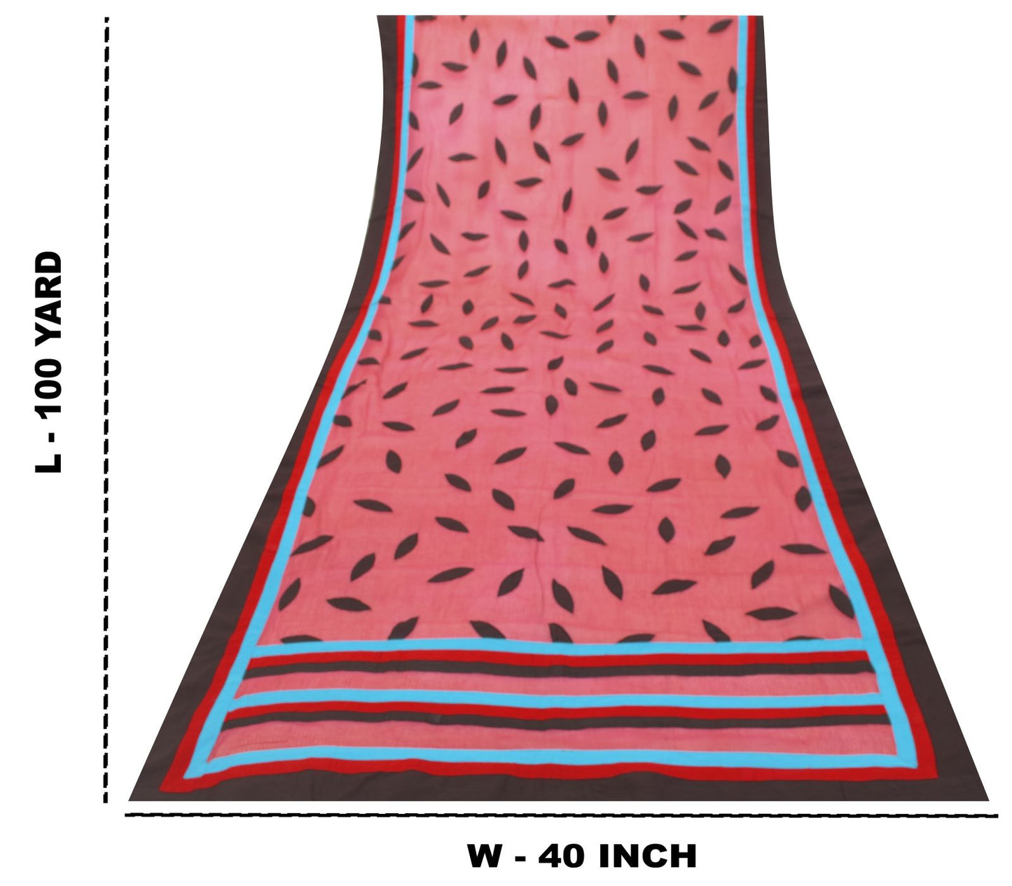 Sanskriti Vintage Pink Pure Cotton Dupatta Stole Kota Woven Fabric Patch Scarf