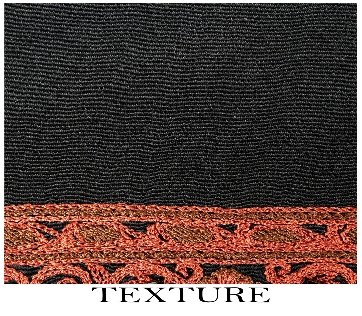 Sanskriti Vintage Black Hand Bead Dupatta Stole Pure Silk Traditional Wrap Veil