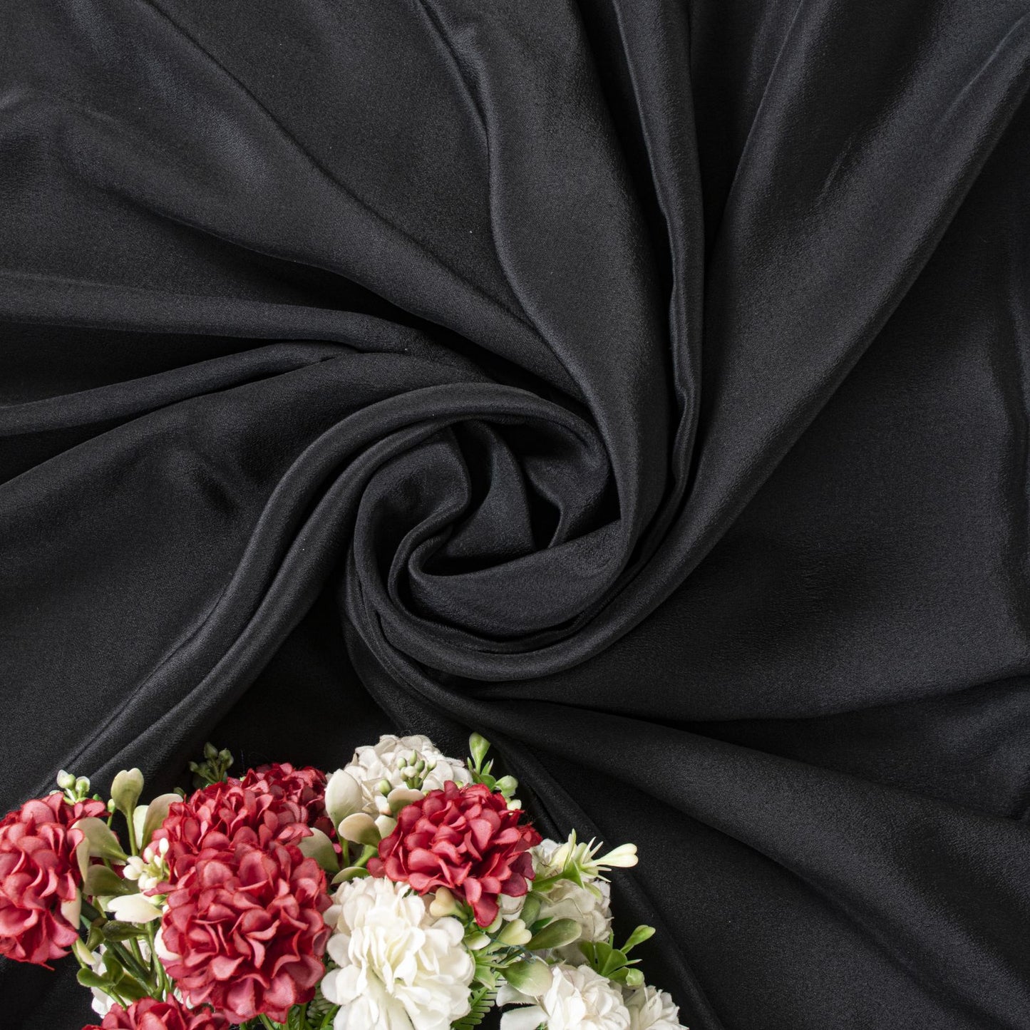 Sanskriti Vintage Black Hand Bead Dupatta Stole Pure Silk Traditional Wrap Veil