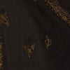 Sanskriti Vintage Black Pure Chiffon Silk Dupatta Stole Hand Beaded Zardozi Veil
