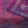 Sanskriti Vintage Purple-Blue Pure Georgette Dupatta Tie-Dye Hand Bead Zari Veil