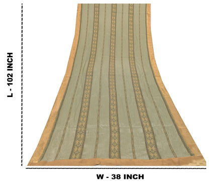 Sanskriti Vintage Black-White Pure Cotton Dupatta Stole Checkered Woven Scarf