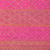 Sanskriti Vintage Pink Artificial Silk Dupatta Stole Hand Embroidery Kantha Veil
