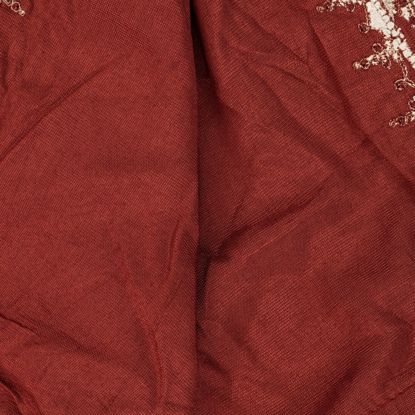 Sanskriti Vintage Maroon Velvet Dupatta Stole Embroidered Wedding Scarf NeckVeil