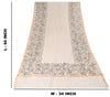 Sanskriti Vintage Off-White Soft Blend Cotton Dupatta Stole Sanganeri Hand Block
