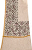 Sanskriti Vintage Off-White Soft Blend Cotton Dupatta Stole Sanganeri Hand Block