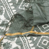 Sanskriti Vintage Gray Dupatta/Stole Cotton Silk BatiK Work Rajasthan Neck Veil
