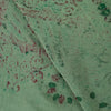 Sanskriti Vintage Green-Red Soft Velvet Dupatta Stole Floral Printed India Scarf