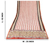 Sanskriti Vintage White Soft Dupatta/Stole Pure Cotton Hand Block Printed Scarf