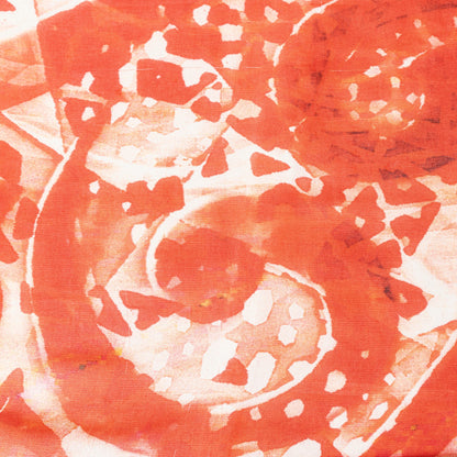 Sanskriti Vintage Red Georgette Dupatta Abstract Geometric Printed Stole Scarf