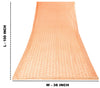 Sanskriti Vintage Peach Soft Chiffon Dupatta Stole Embroidered Phulkari Scarf