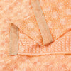 Sanskriti Vintage Peach Soft Chiffon Dupatta Stole Embroidered Phulkari Scarf